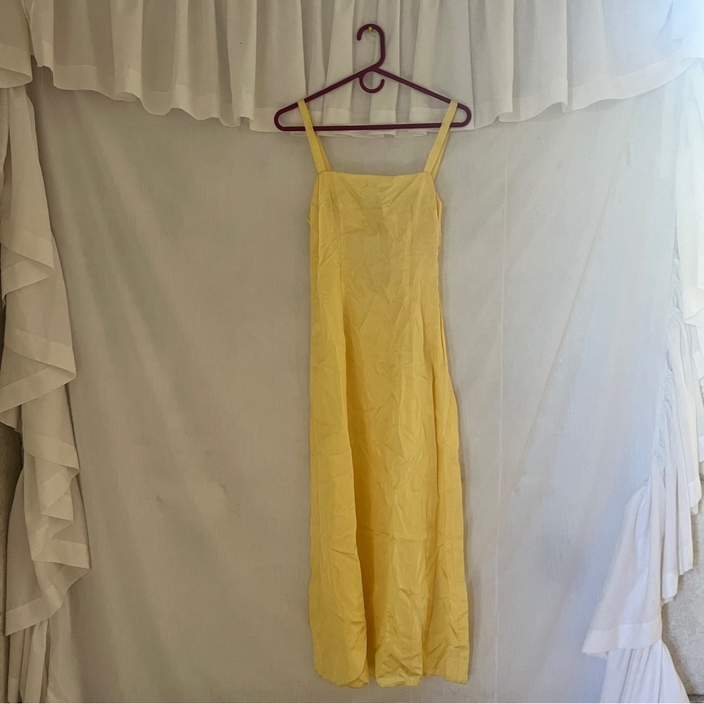 Vintage yellow slip dress
